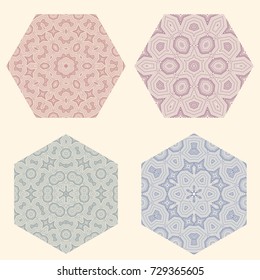 Circular pattern with guilloche for currency, certificate or diplomas