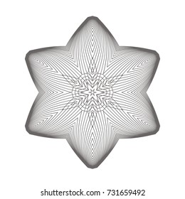Circular pattern with guilloche for currency, certificate or diplomas