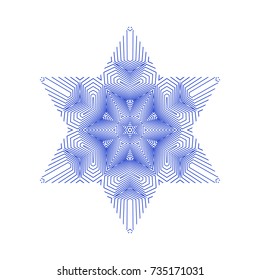 Circular pattern with guilloche for currency, certificate or diplomas