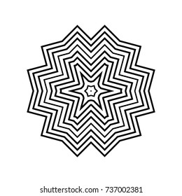 Circular pattern with guilloche for currency, certificate or diplomas