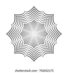 Circular pattern with guilloche for currency, certificate or diplomas