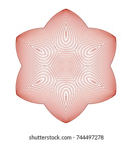 Circular pattern with guilloche for currency, certificate or diplomas