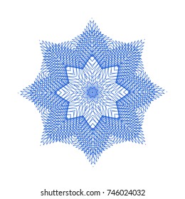 Circular pattern with guilloche for currency, certificate or diplomas