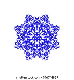 Circular pattern with guilloche for currency, certificate or diplomas