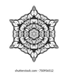 Circular pattern with guilloche for currency, certificate or diplomas