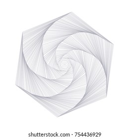 Circular pattern with guilloche for currency, certificate or diplomas
