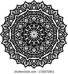 circular pattern mandala art decoration elements for meditation poster henna tattoo adult coloring book