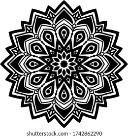 circular pattern mandala art for decoration elements