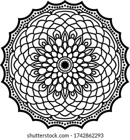 circular pattern mandala art for decoration elements