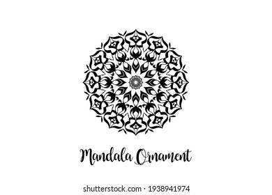 Circular pattern mandala art decoration element