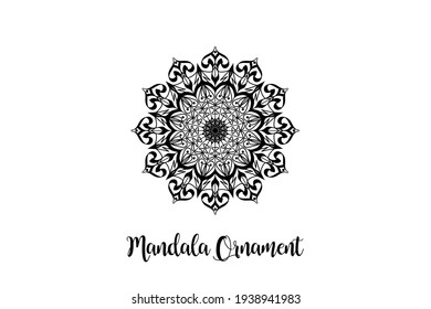 Elemento de decoración de arte de Mandala de patrón circular