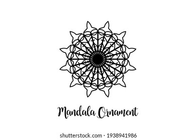 Circular pattern mandala art decoration element