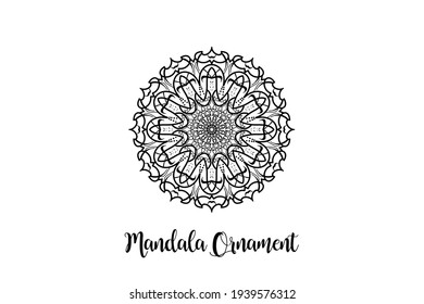 Circular pattern mandala art decoration element