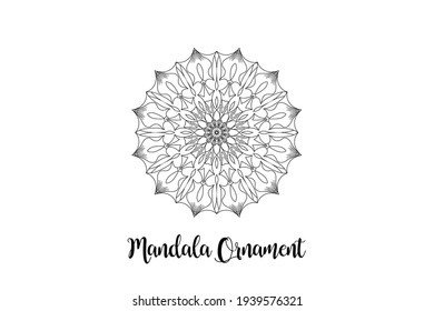 Circular pattern mandala art decoration element