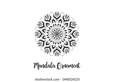 Circular pattern mandala art decoration element
