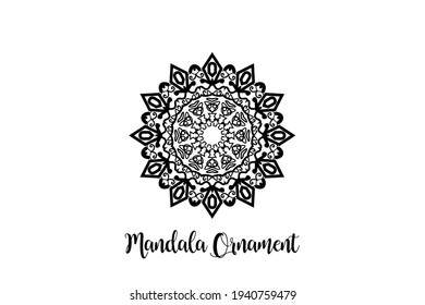 Circular pattern mandala art decoration element
