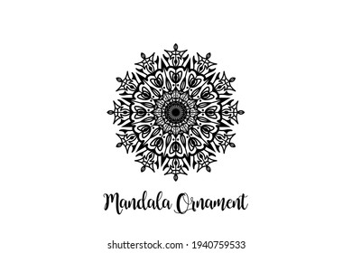 Elemento de decoración de arte de Mandala de patrón circular