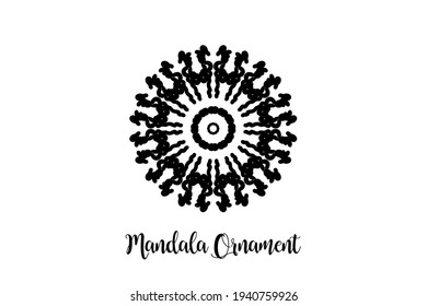 Circular pattern mandala art decoration element
