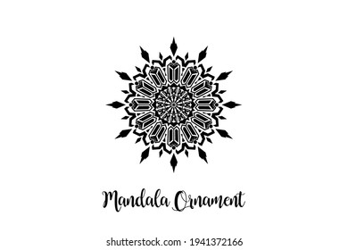 Circular pattern mandala art decoration element