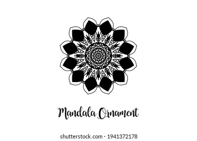 Circular pattern mandala art decoration element