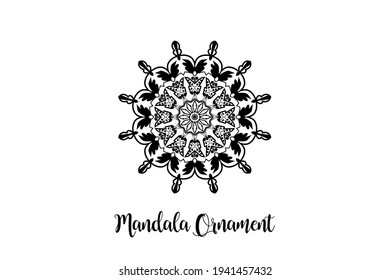 Circular pattern mandala art decoration element