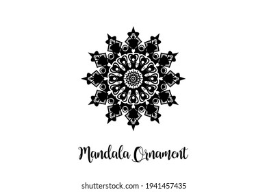 Circular pattern mandala art decoration element