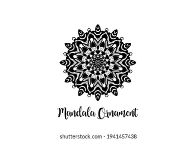 Circular pattern mandala art decoration element