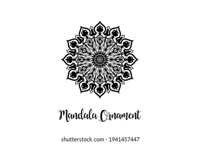 Circular pattern mandala art decoration element