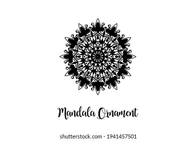 Circular pattern mandala art decoration element