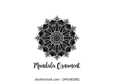 Circular pattern mandala art decoration element