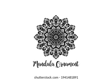 Circular pattern mandala art decoration element