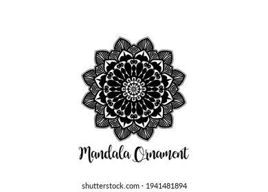 Circular pattern mandala art decoration element