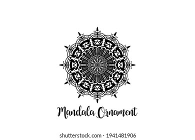 Circular pattern mandala art decoration element