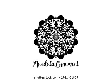 Circular pattern mandala art decoration element