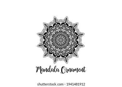 Circular pattern mandala art decoration element