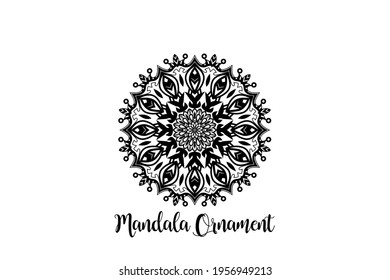 Circular pattern mandala art decoration element