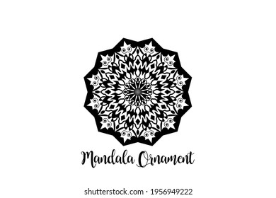 Circular pattern mandala art decoration element