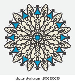 Circular pattern mandala art decoration elements EPS 10