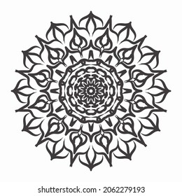 Circular pattern mandala art decoration elements. EPS 10