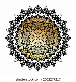 Circular pattern mandala art decoration elements. EPS 10