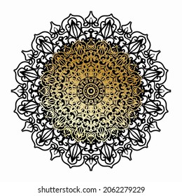 Circular pattern mandala art decoration elements. EPS 10