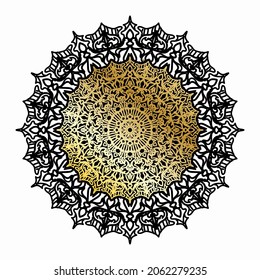 Circular pattern mandala art decoration elements. EPS 10