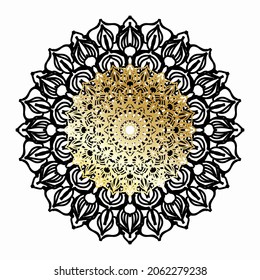 Circular pattern mandala art decoration elements. EPS 10