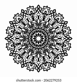 Circular pattern mandala art decoration elements. EPS 10