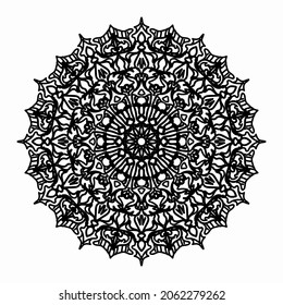 Circular pattern mandala art decoration elements. EPS 10