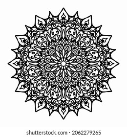 Circular pattern mandala art decoration elements. EPS 10