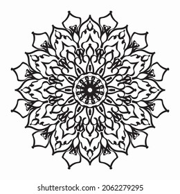 Circular pattern mandala art decoration elements. EPS 10