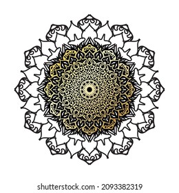 Circular pattern mandala art decoration elements.