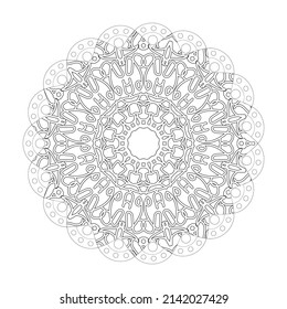 Circular pattern mandala art decoration elements.