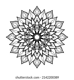 Circular pattern mandala art decoration elements.